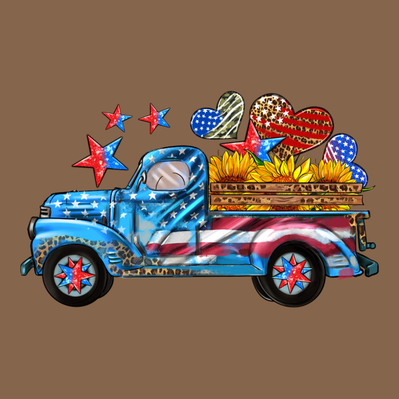 American Truck And Flag With Stars Premium Tee by HRA Design Shop | Teevron