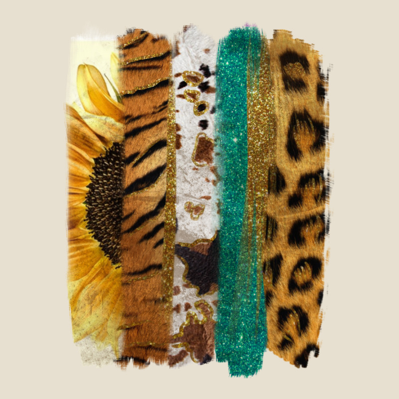 Leopard Sunflower Brush Strokes Urban Heavy Tee by Jasminsmagicworld | Teevron