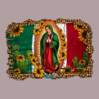 Our Lady Of Guadalupe Mexican Flag Background Vintage Hoodie | Teevron