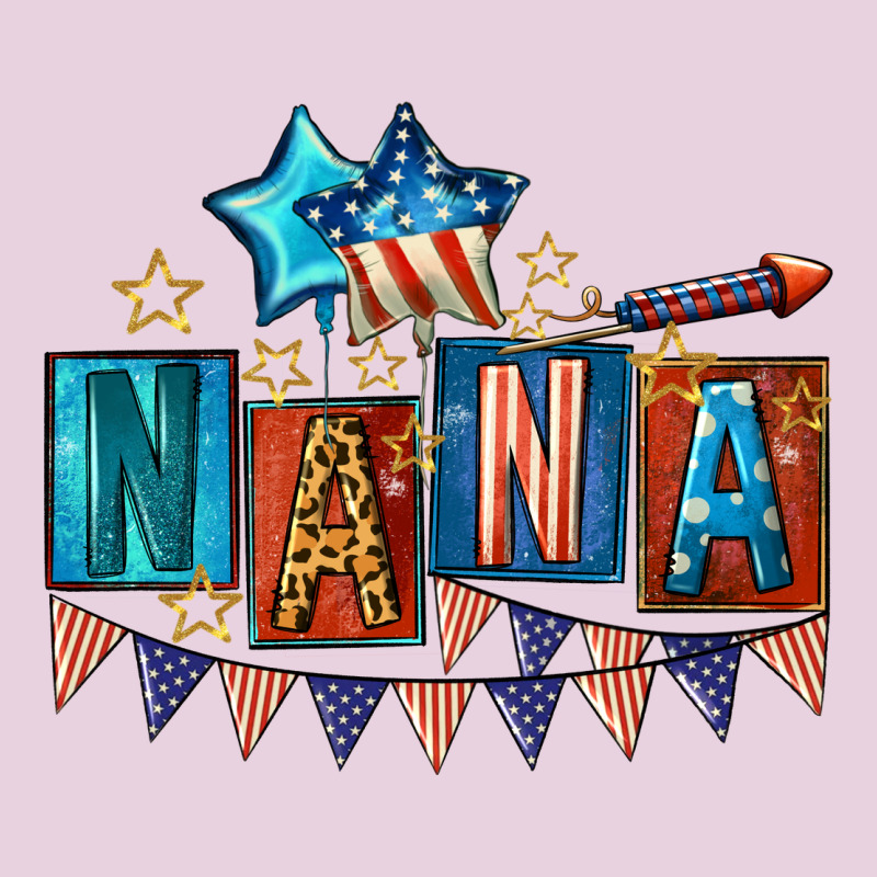 American Nana 4th Of July Ladies Tee by CowGirlArtShop | Teevron