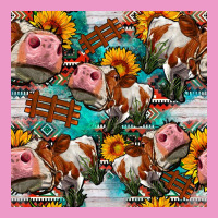 Cow With Aztec And Sunflowers Seamless Pattern Urban Hoodie | Teevron