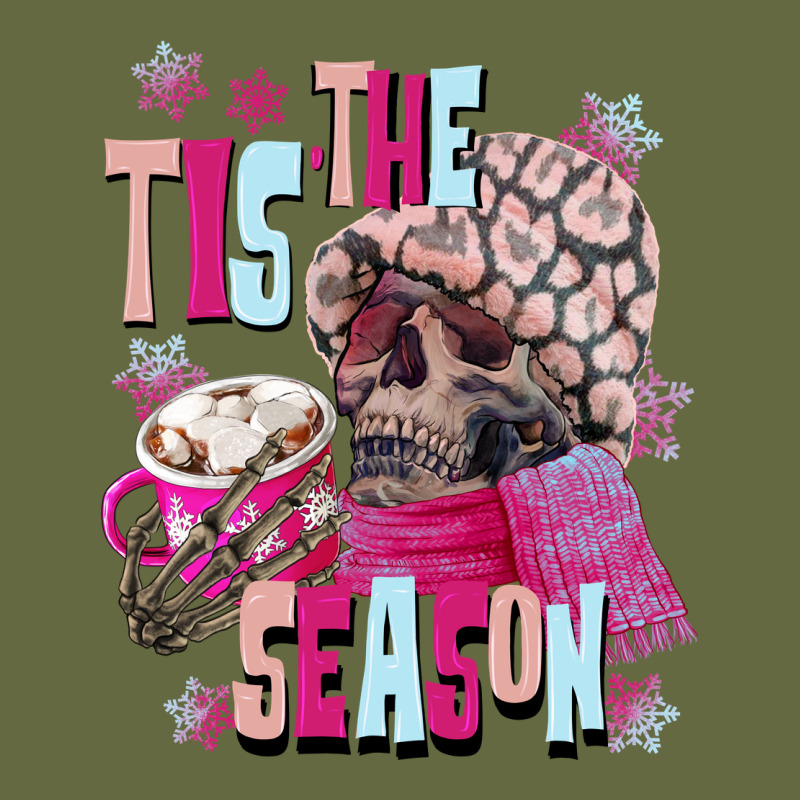 Tis The Season Winter Skull Long Sleeve Tee by NancyCooperArtShop | Teevron