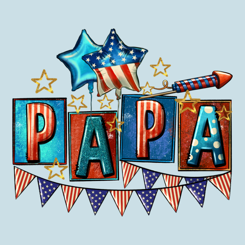 American Papa 4th Of July Ladies Tee by CowGirlArtShop | Teevron