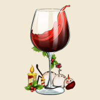 Christmas Wine Glass Premium Tee | Teevron