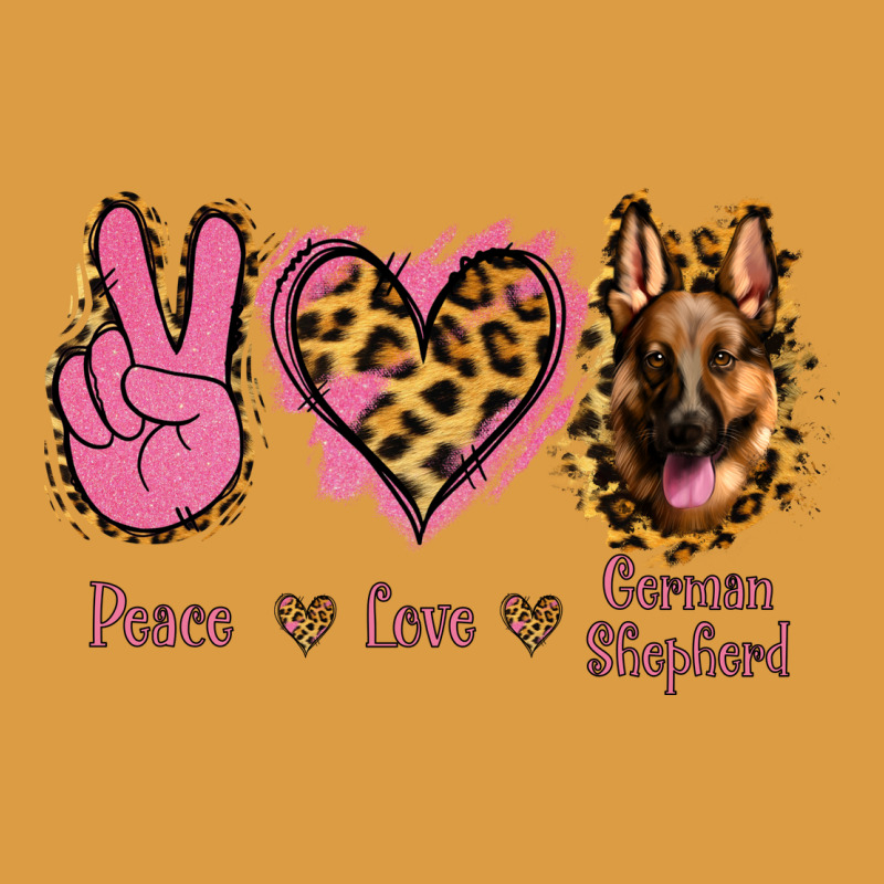 Peace Love German Shepherd Urban Heavy Tee by Jasminsmagicworld | Teevron
