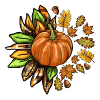 Fall Sunflower with Pumpkin | Teevron