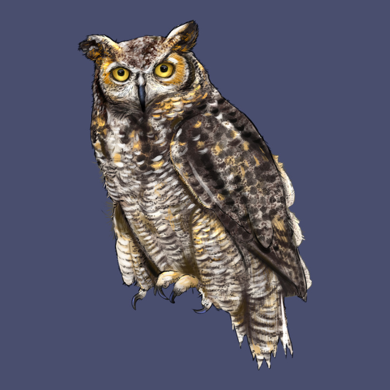 Great Horned Owl Vintage Tee by LillyAllenDesigns | Teevron