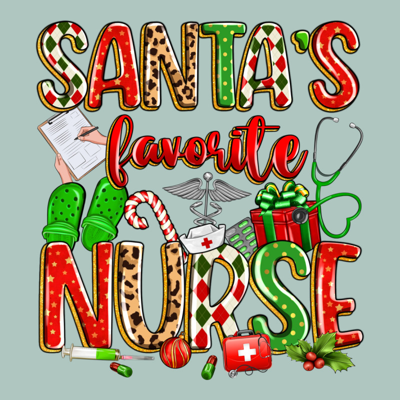 Santa's Favorite Nurse Premium Sweatshirt by texasbilliewilder | Teevron