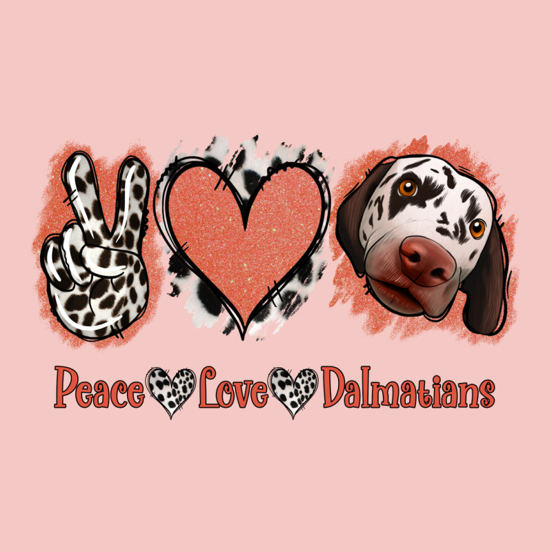 Peace Love Dalmatians Urban Heavy Tee by Jasminsmagicworld | Teevron