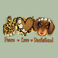 Peace Love Dachshund Urban Heavy Tee | Teevron