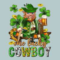 One Lucky Cowboy With St. Patricks Elf Heavy Core Tee | Teevron