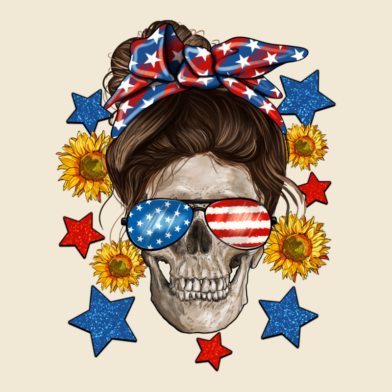 American Mom Skull Ladies Tee by Neo Western | Teevron