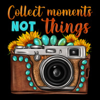 Collect Moments Not Things Sunflower Gemstone Vintage Camera Premium Tee | Teevron