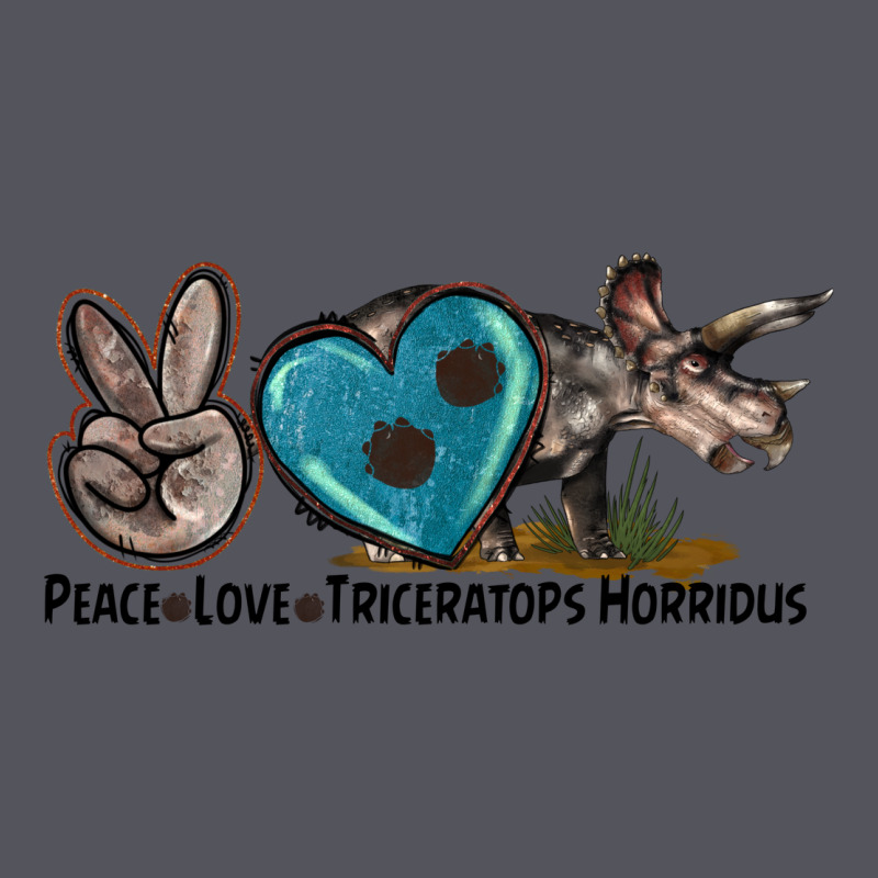 Peace Love Triceratops Horridus Vintage Hoodie by LillyAllenDesigns | Teevron