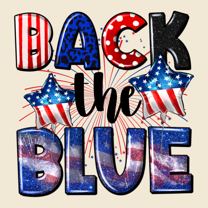 Back The Blue 4th Of July Ladies Tee by CowGirlArtShop | Teevron
