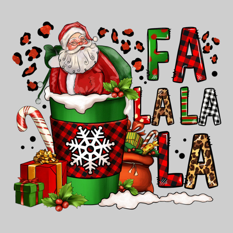 Fa La La La La Christmas Santa Claus Coffee Cup Premium Tee by FaDigitalArtStudio | Teevron