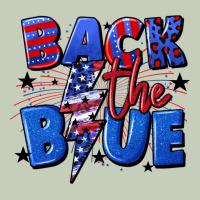 Back The Blue With Lightning Bolt 4th Of July Ladies Tee | Teevron