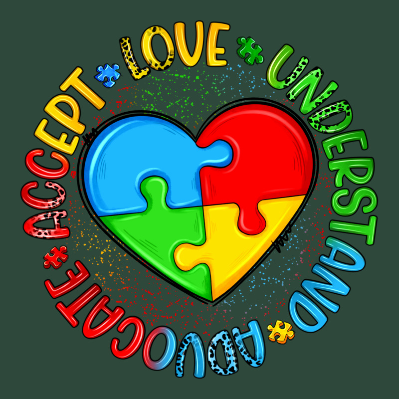 Autism Awareness Puzzle Heart Love Understand Advo Zipper Hoodie by Artiststas | Teevron