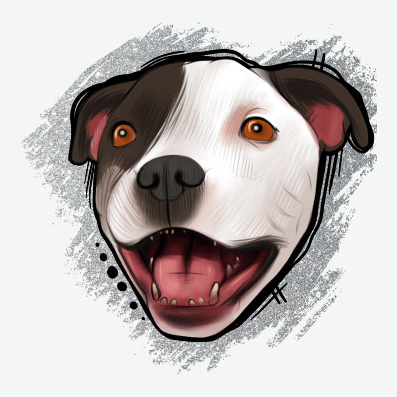 Pittbull Gray Glitter Urban Heavy Tee by Jasminsmagicworld | Teevron