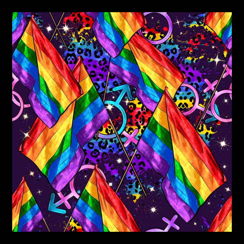 Lgbt Flag Seamless Pattern Urban Hoodie by FaDigitalArtStudio | Teevron