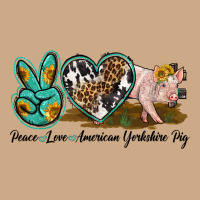 Peace Love Yorkshire Pig Vintage Hoodie | Teevron