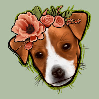 Jack Russel Floral Urban Heavy Tee | Teevron
