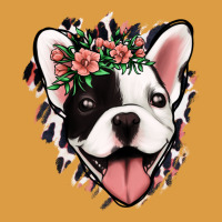 French Bulldog Floral Urban Heavy Tee | Teevron