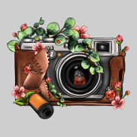 Floral Eucalyptus Film Roll Vintage Camera Premium Tee | Teevron