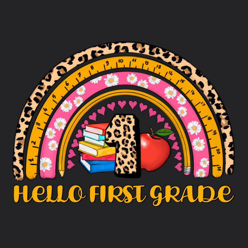 Back To School Rainbow Hello First Grade Vintage Tee by AdoDesignShop | Teevron