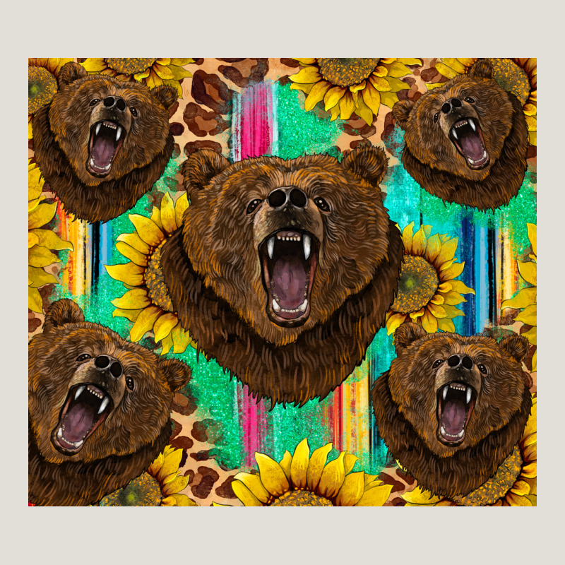 Bear Tumbler Heavy Core Tee by BarkalooDesign | Teevron