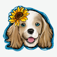 Cocker Spaniel Sunflower Urban Heavy Tee | Teevron