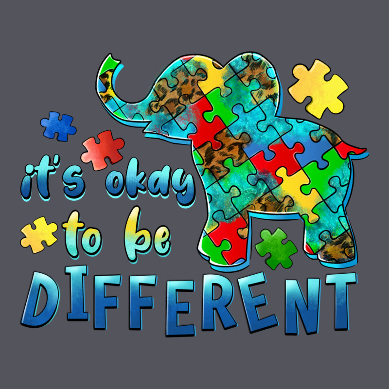 It's Okay To Be Different Elephant Autism Awareness Vintage Hoodie by BarkalooDesign | Teevron