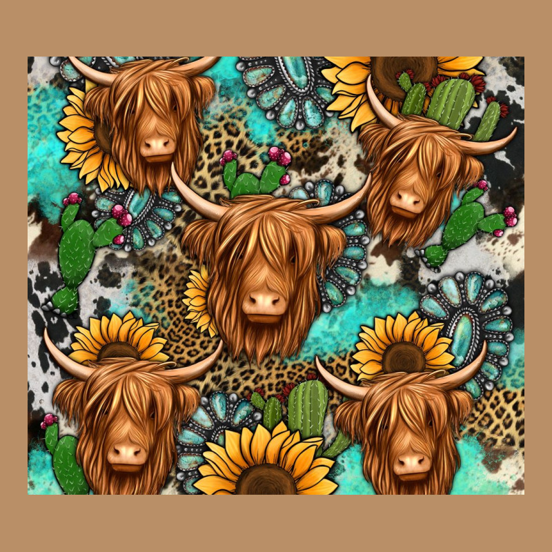 Long Haired Shaggy Cow Western Vintage Hoodie by Jasminsmagicworld | Teevron