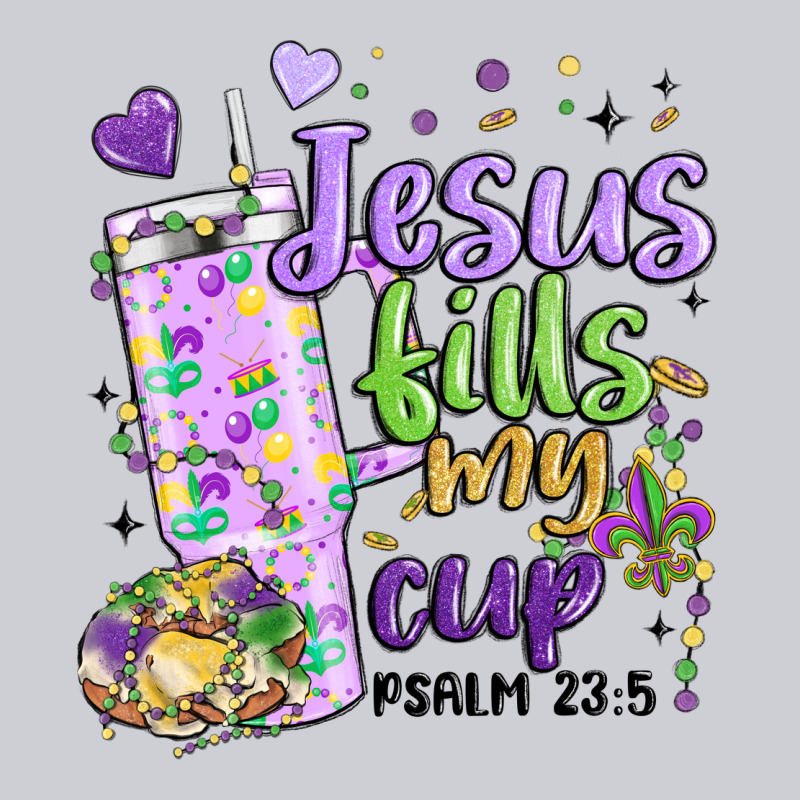 Mardi Gras Jesus Fills My Cup Heavyweight Sweatshirt by MaliasSmallBusiness | Teevron