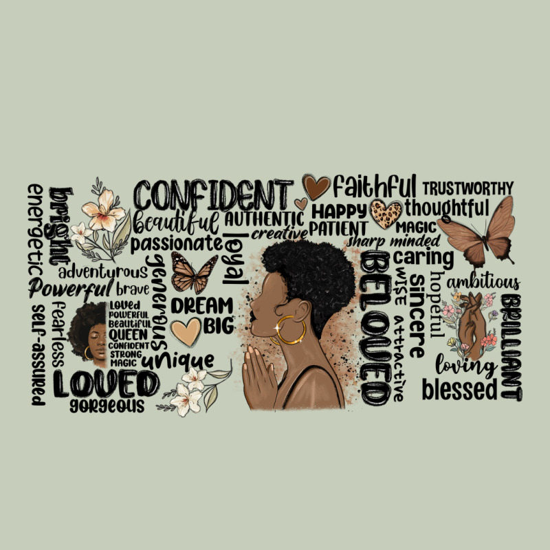 Black Woman Confident Classic Tee by MaliasSmallBusiness | Teevron