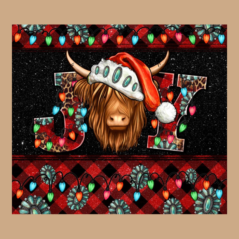 Joy Shaggy Cow Christmas Vintage Hoodie by Jasminsmagicworld | Teevron