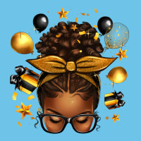 New Year's Eve Afro Messy Bun Premium Sweatshirt | Teevron