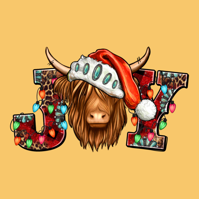Joy Christmas Shaggy Cow Vintage Hoodie by Jasminsmagicworld | Teevron