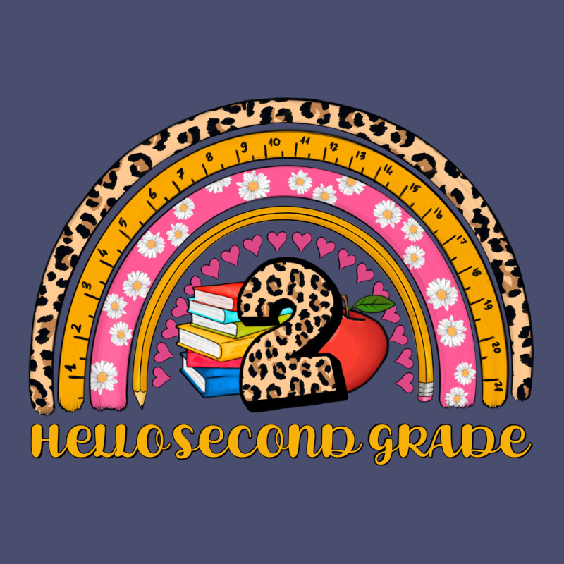 Back To School Rainbow Hello Second Grade Vintage Tee by AdoDesignShop | Teevron