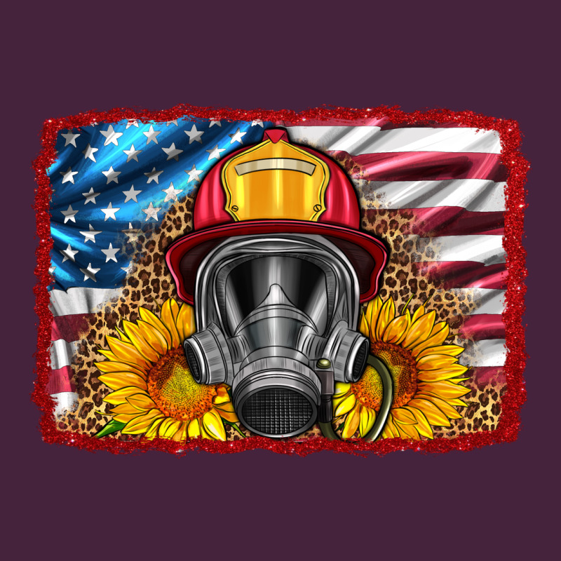 Firefighter Air Mask And Sunflower Premium Tee by HRA Design Shop | Teevron