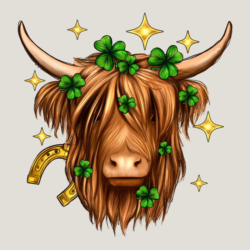 St. Patrick's Day Highland Cow Heavy Core Tee by Neo Western | Teevron