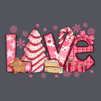Love Pink Christmas Tree Cake Vintage Hoodie | Teevron