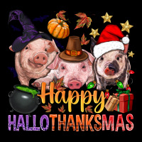 Happy Hallothanksmas Pigs Premium Sweatshirt | Teevron