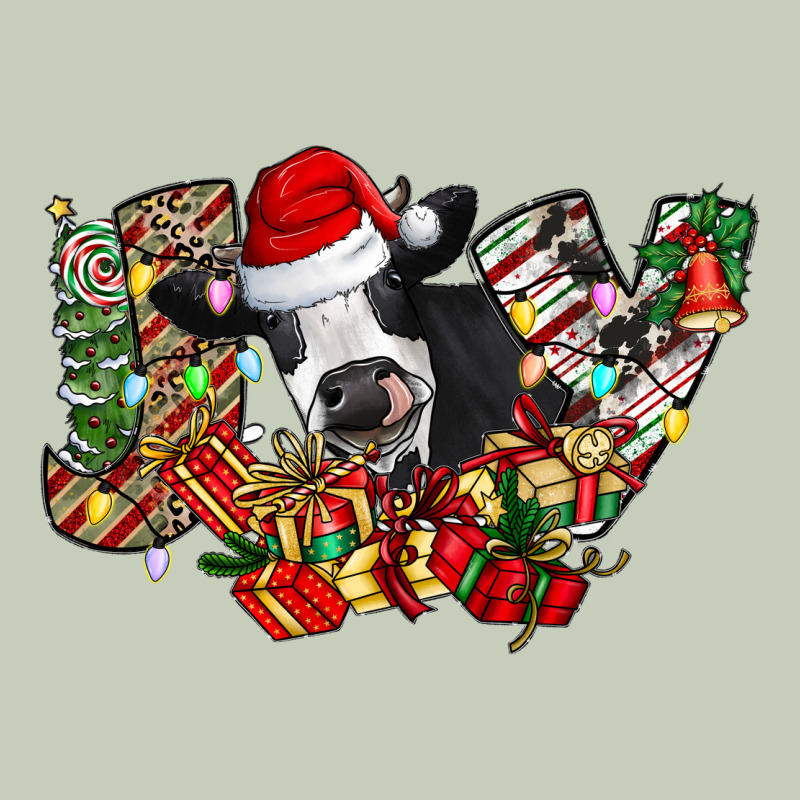 Christmas Joy Cow Ladies Tee by CowhideDigitalArt | Teevron