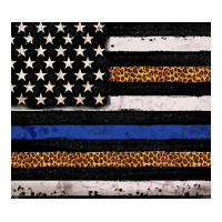 Back to blue USA flag leopard police 20oz tumbler | Teevron