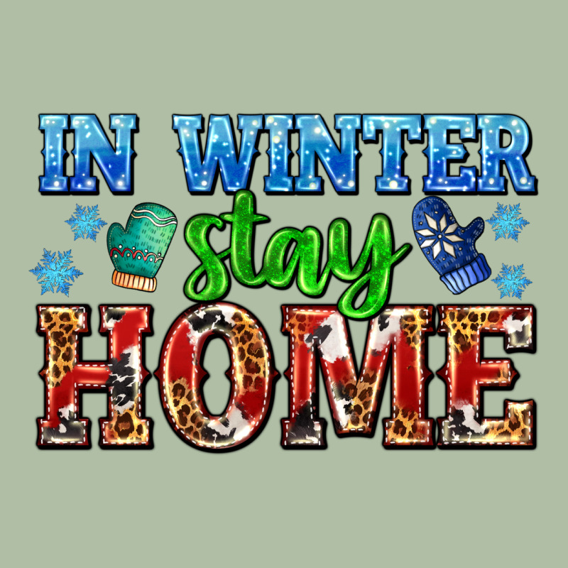 In Winter Stay Home With Gloves Urban Heavy Tee by AdoDesignShop | Teevron