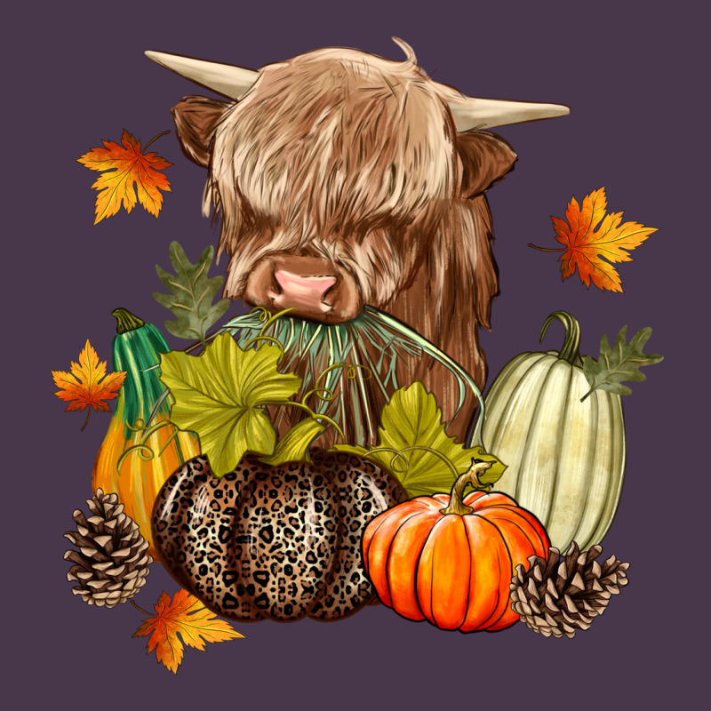 Heifer With Pumpkins Heavyweight Hoodie by texasbilliewilder | Teevron
