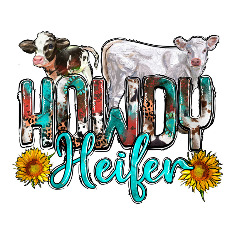 Western Howdy Heifer Long Sleeve Tee by NancyCooperArtShop | Teevron