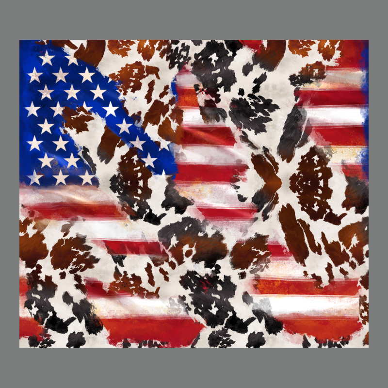 Cowhide Amerikan Flag Premium Hoodie by TumblerDesignByShophia | Teevron