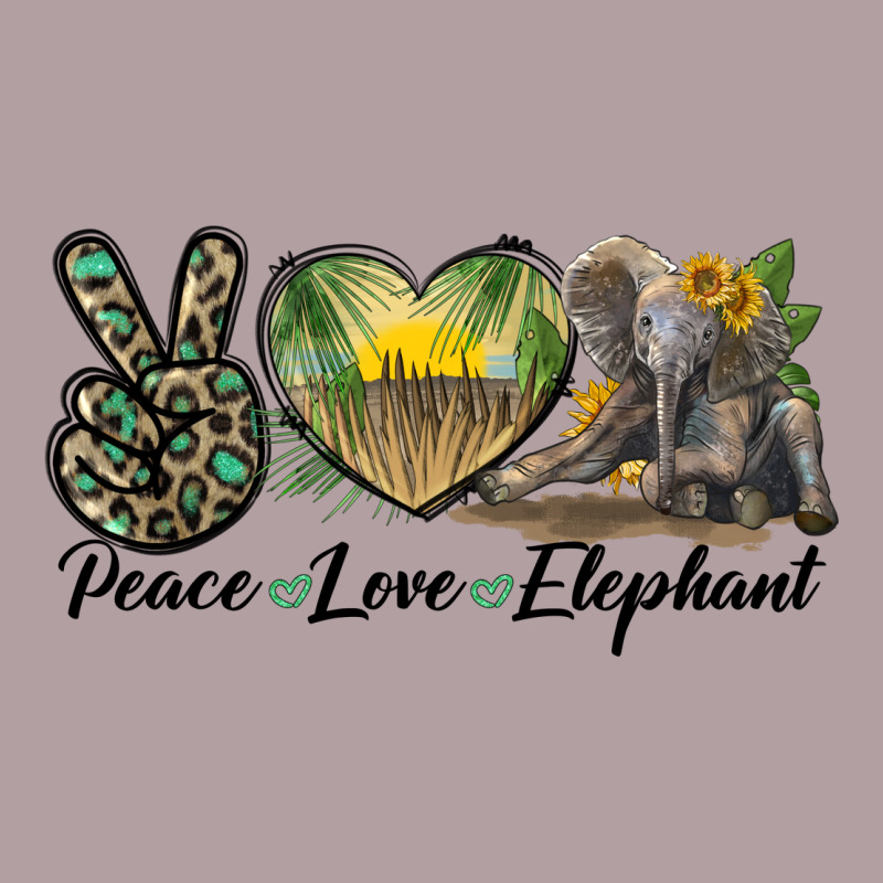 Peace Love Elephant Vintage Hoodie by LillyAllenDesigns | Teevron